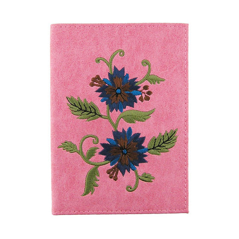 vegan brand LAVISHY's Eco-friendly, ethically made, cruelty free passport cover with carnation flower embroidery. Wholesale available at www.lavishy.com along with other unique & fun vegan fashion accessories for retailers like gift shops, fashion accessories & clothing boutiques.