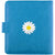 LAVISHY daisy flower embroidered vegan passport/travel wallet