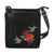 Designed by vegan brand LAVISHY, this Eco-friendly, ethically made, cruelty free cross body/messenger bag features lovely tattoo love birds flower embroidery motif. Wholesale available at www.lavishy.com along with other unique & fun vegan fashion accessories for retailers like gift & boutique.