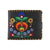 LAVISHY embroidered Polska flora vegan medium bifold wallet for women