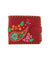 LAVISHY embroidered paisley vegan bifold medium wallet for women