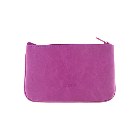 LAVISHY embroidered sewing machine & flower vegan small pouch for women