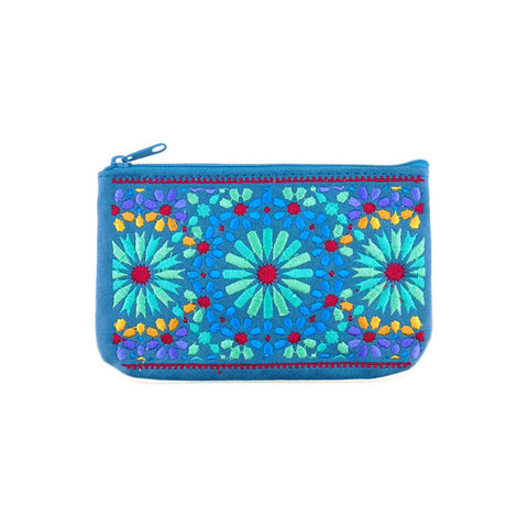 LAVISHY Moroccan pattern embroidered vegan small pouch for women