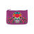 Online shopping for LAVISHY  Mexican artist Frida style sugar skull with corolla Flower embroidered vegan small pouch/coin purse that is Eco-friendly, ethically made, cruelty free. Great for everyday use or a gift for your family & friends. Wholesale at www.lavishy.com to gift shops, fashion accessories & clothing boutiques worldwide since 2001.