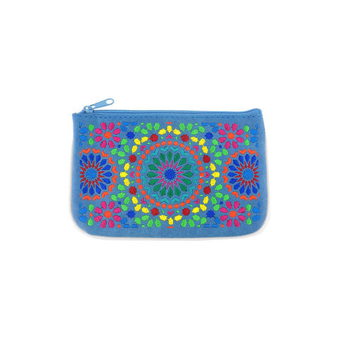 LAVISHY  Moroccan pattern embroidered vegan small pouch/coin purse for everyday use or a gift for your family & friends. Wholesale at www.lavishy.com 
