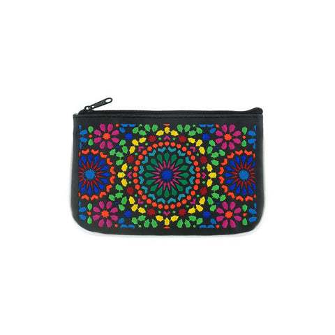 LAVISHY  Moroccan pattern embroidered vegan small pouch/coin purse for everyday use or a gift for your family & friends. Wholesale at www.lavishy.com 