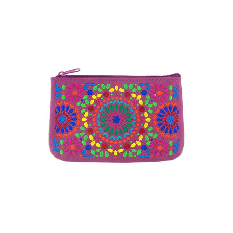 LAVISHY  Moroccan pattern embroidered vegan small pouch/coin purse for everyday use or a gift for your family & friends. Wholesale at www.lavishy.com 