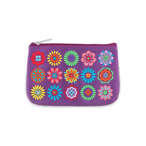 LAVISHY Eco-friendly, ethically made, cruelty free bohemian style vegan small pouch for women features delightful flower embroidery motif. Wholesale at www.lavishy.com