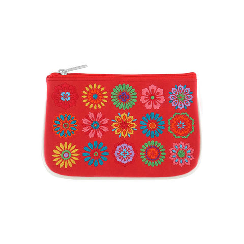 LAVISHY Eco-friendly, ethically made, cruelty free bohemian style vegan small pouch for women features delightful flower embroidery motif. Wholesale at www.lavishy.com