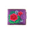 LAVISHY Eco-friendly bohemian style Mexican rose flower pattern embroidered vegan medium bifold wallet for women-purple wallet. Eco-friendly & cruelty free. Great for everyday use, a lovely gift idea for family & friends who love Mexico & Mexican culture. Online shopping at LAVISHY BOUTIQUE. Wholesale at www.lavishy.com