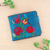 98-113: Hungarian flora embroidered medium wallet