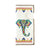 LAVISHY Eco-friendly bohemian style India elephant pattern embroidered vegan large flat wallet inspired by Indian painting. This white wallet is great for everyday use, lovely gift idea for family & friends especially for those who celebrate India & Indian culture or just love elephant. Online shopping at LAVISHY BOUTIQUE. Wholesale at www.lavishy.com