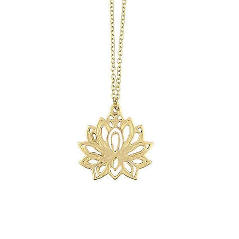 Shop LAVISHY handmade cutout lotus pendant necklace made with recycled materials. They are unique, fun, Eco-friendly & affordable. Wholesale available at www.lavishy.com for gift shop, boutique & corporate buyer.