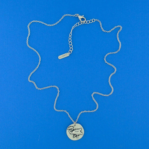 Online shopping for LAVISHY's unique, beautiful & affordable handmade vintage relief style reversible flamingo & alance pendant necklace. Great for everyday wear & a meaningful gift for friends & family. Wholesale at www.lavishy.com to gift shops, fashion accessories & clothing boutiques, book stores, specialty retailers.