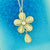Online shopping for handmade resin flower necklace with rhinestone accent by LAVISHY in Toronto Canada exclusive for LAVISHY Boutique. It will add lovely colors to your outfit.
