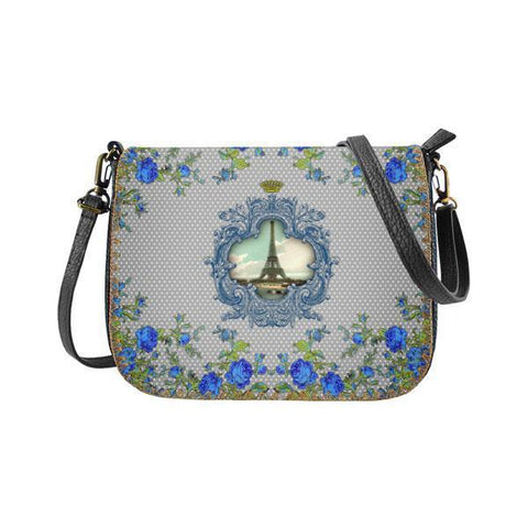 Mlavi's vintage style Paris Eiffel tower print vegan cross body bag made with durable, Eco-friendly vegan materials. Great for everyday use, beautiful gift idea for family & friends! Wholesale at www.mlavi.com for gift shops, fashion accessories & clothing boutiques in Canada, USA and worldwide.