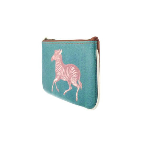 Eco-friendly, cruelty-free, ethically made small pouch/coin purse with vintage style zebra print by Mlavi Studio. It's great for everyday use or as gift for animal loving family and friends. Wholesale at www.mlavi.com to gift shop, clothing & fashion accessories boutiques, book stores.