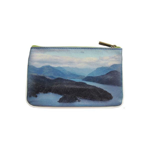 Mlavi's Eco-friendly, cruelty-free vegan/vegan leather City of light & ocean print small pouch/coin purse from Animal collection. Wholesale available at http://mlavi.com along with other fun & unique, whimsical vegan fashion accessories & gifts.