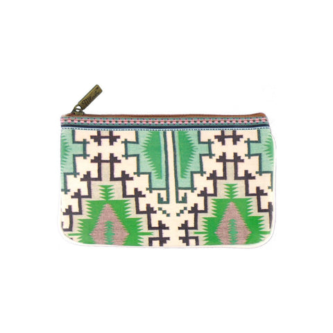 Mlavi Balkan textile pattern print vegan small pouch/coin purse for everyday use or as gift. Wholesale at www.mlavi.com