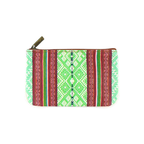 Mlavi's Balkan textile pattern print vegan small pouch/coin purse made with Eco-friendly & cruelty-free vegan materials that are ethically made. Great for everyday use or as gift. Wholesale at www.mlavi.com for gift shops, clothing & fashion accessories boutiques, book stores in Canada, USA & worldwide.