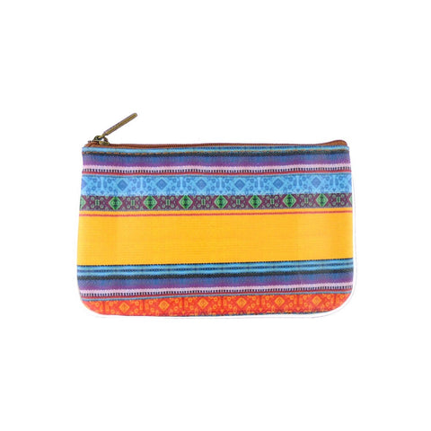 Mlavi's Balkan textile pattern print vegan small pouch/coin purse made with Eco-friendly & cruelty-free vegan materials that are ethically made. Great for everyday use or as gift. Wholesale at www.mlavi.com for gift shops, clothing & fashion accessories boutiques, book stores in Canada, USA & worldwide.