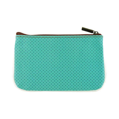 Eco-friendly, cruelty-free, ethically made vegan leather small pouch/coin purse with cute cat print by Mlavi. Wholesale available.