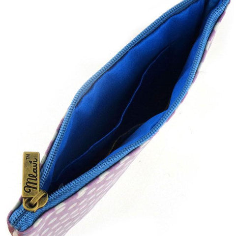 Eco-friendly, cruelty-free, ethically made vegan leather small pouch/coin purse with cute cat print by Mlavi. Wholesale available.