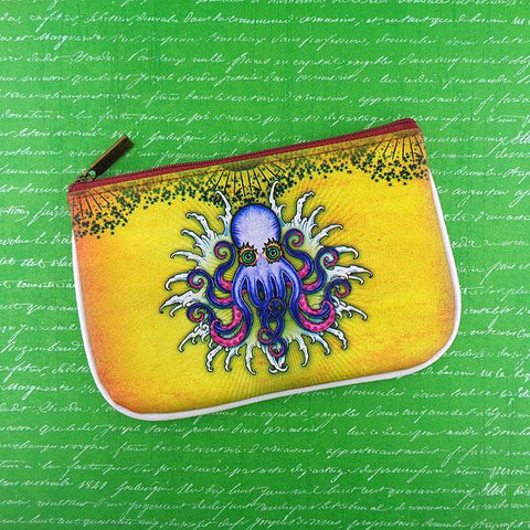 Mlavi Cool Tattoo collection ocotpus printed vegan pouch/coin purse. Wholesale available at http://www.mlavi.com/mlavi-tattoo-themed-vegan-bag-wallet-accessories-wholesale.html