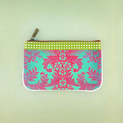 Mlavi beautiful Mexican oilcloth floral pattern print small pouch/coin purse  for every use or as gift for family & friends. Wholesale at www.mlavi.com