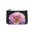 Mlavi Peony flower print small pouch/coin purse made with Eco-friendly & cruelty free vegan materials. Gift & boutique buyer can order wholesale at www.mlavi.com for ethically made & unique fashion accessories including bags, wallets, purses, coin purses, travel accessories & gifts.