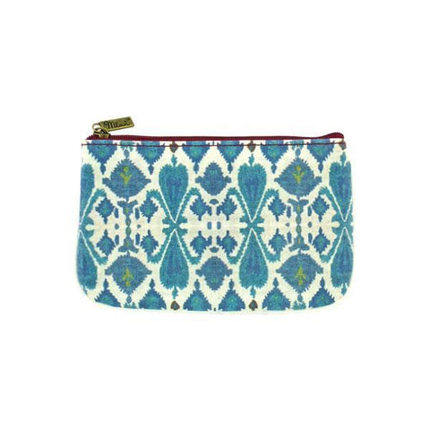 Mlavi Ikat pattern print small pouch/coin purse made with Eco-friendly & cruelty free vegan materials. Great for everyday use & wonderful as a gift to family & friends. Wholesale at www.mlavi.com