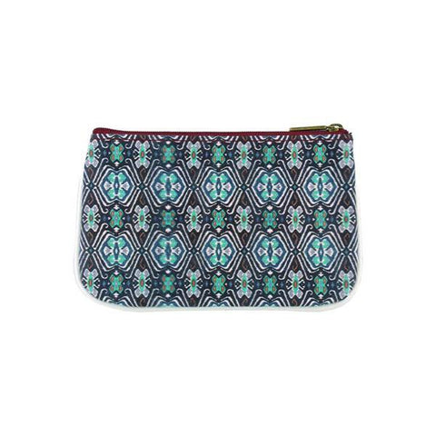 Mlavi Ikat pattern print small pouch/coin purse made with Eco-friendly & cruelty free vegan materials. Great for everyday use & wonderful as a gift to family & friends. Wholesale at www.mlavi.com