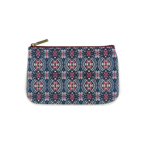 Mlavi Ikat pattern print small pouch/coin purse made with Eco-friendly & cruelty free vegan materials. Great for everyday use & wonderful as a gift to family & friends. Wholesale at www.mlavi.com