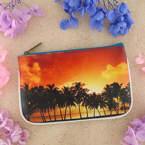 Eco-friendly, cruelty-free, ethically made vegan leather small pouch/coin purse with poetic photography & inspiration quote print by Mlavi. Wholesale at www.mlavi.com