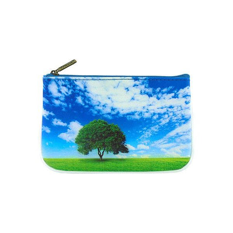 Eco-friendly, cruelty-free, ethically made vegan leather small pouch/coin purse with poetic photography & inspiration quote print by Mlavi. Wholesale at www.mlavi.com