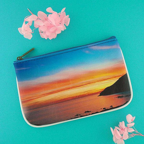 Eco-friendly, cruelty-free, ethically made vegan leather small pouch/coin purse with poetic photography & inspiration quote print by Mlavi. Wholesale at www.mlavi.com