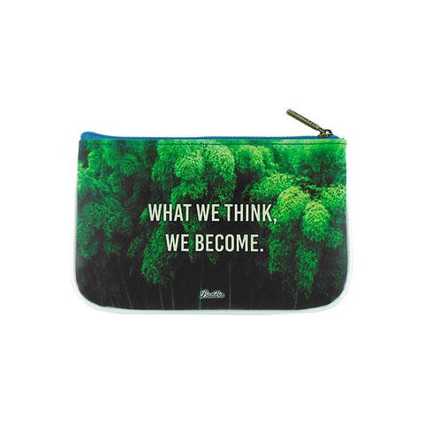 Eco-friendly, cruelty-free, ethically made vegan leather small pouch/coin purse with poetic photography & inspiration quote print by Mlavi Studio. Wholesale available at www.mlavi.com for gift shops, fashion accessories & clothing boutiques, book stores, souvenir shops in Canada, USA & worldwide.