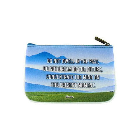 Eco-friendly, cruelty-free, ethically made vegan leather small pouch/coin purse with poetic photography & inspiration quote print by Mlavi. Wholesale at www.mlavi.com