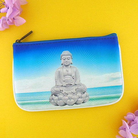 Eco-friendly, cruelty-free, ethically made vegan leather small pouch/coin purse with poetic photography & inspiration quote print by Mlavi. Wholesale at www.mlavi.com
