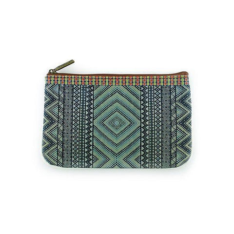 Mlavi whimsical vegan small pouch/coin purse with Bohemian style Moroccan pattern printfor everyday use or as gift for family & friends. Wholesale at www.mlavi.com