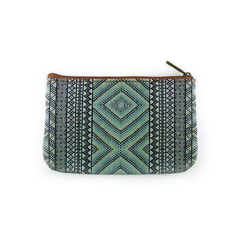 Mlavi whimsical vegan small pouch/coin purse with Bohemian style Moroccan pattern printfor everyday use or as gift for family & friends. Wholesale at www.mlavi.com
