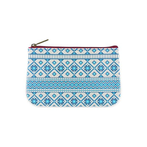 Mlavi whimsical Nordic Scandinavian pattern print vegan leather small pouch/coin purse for everyday use, travel or as gift for family & friends. Wholesale at www.mlavi.com