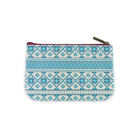 Mlavi whimsical Nordic Scandinavian pattern print vegan leather small pouch/coin purse for everyday use, travel or as gift for family & friends. Wholesale at www.mlavi.com