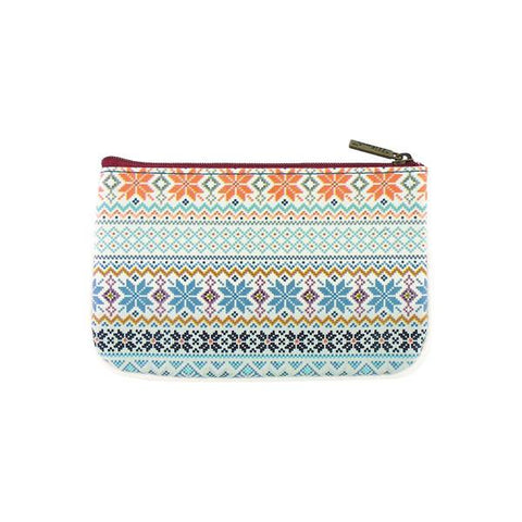 Mlavi whimsical Nordic Scandinavian pattern print vegan leather small pouch/coin purse for everyday use, travel or as gift for family & friends. Wholesale at www.mlavi.com