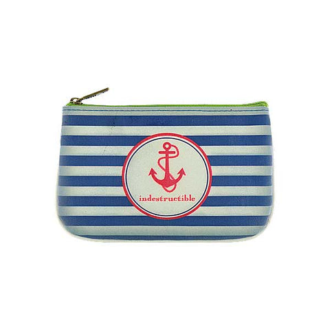 Mlavi New England Indestructible anchor print small pouch/coin purse