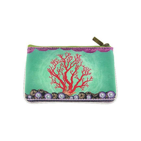 Mlavi Eco-friendly, cruelty-free, ethically made small pouch/coin purse with vintage style seahorse print. Great for everyday use, travel or as whimsical gift for family & friends. Wholesale at www.mlavi.com to gift shop, clothing & fashion accessories boutiques, book stores worldwide.