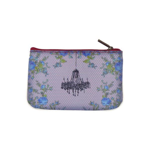 Mlavi vintage style Paris Eiffel tower & chandelier vegan small pouch/coin purse made with durable, Eco-friendly vegan materials. It will add personality & glamour to your trip!  Mlavi wholesales Paris themed vegan bags, wallets, cardholders, luggage tags & pouches to gift shops, fashion accessories & clothing boutiques.