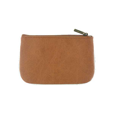 Mlavi Toronto street car & maple leaves vegan small pouch/coin purse