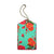 Eco-friendly, cruelty-free, ethically made Mexican oilcloth flower print vegan luggage tag by Mlavi Studio. Great for travel or as gift for family & friends. Wholesale at www.mlavi.com for gift shops, clothing & fashion accessories boutiques & souvenir shops worldwide.