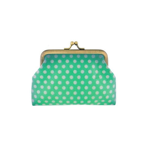Mlavi green eye kitten print retro style kiss lock frame vegan leather coin purse for everyday use & gift idea for family & friends. Wholesale at www.mlavi.com